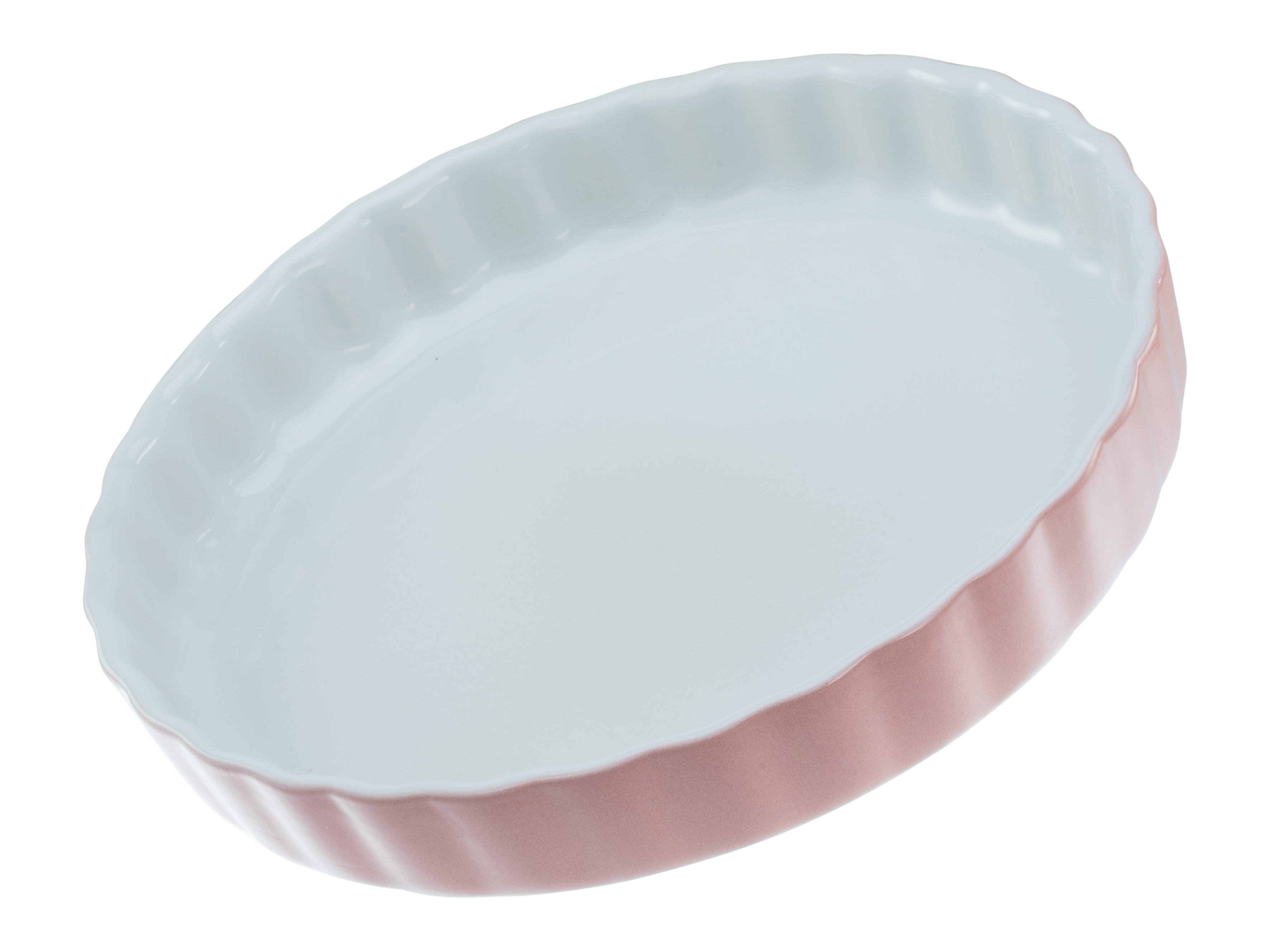 CreaTable Tortenform Pastell Kitchen in Farbe Rosé glänzend CreaTable Tortenform Pastell Kitchen in Farbe Rosé glänzend, auflaufform, backform, porzellan, rosa, oval