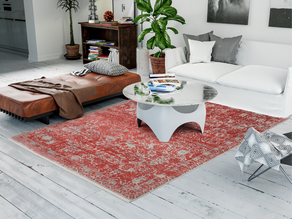 OCI Webteppich ca. 160 x230cm in Farbe rot