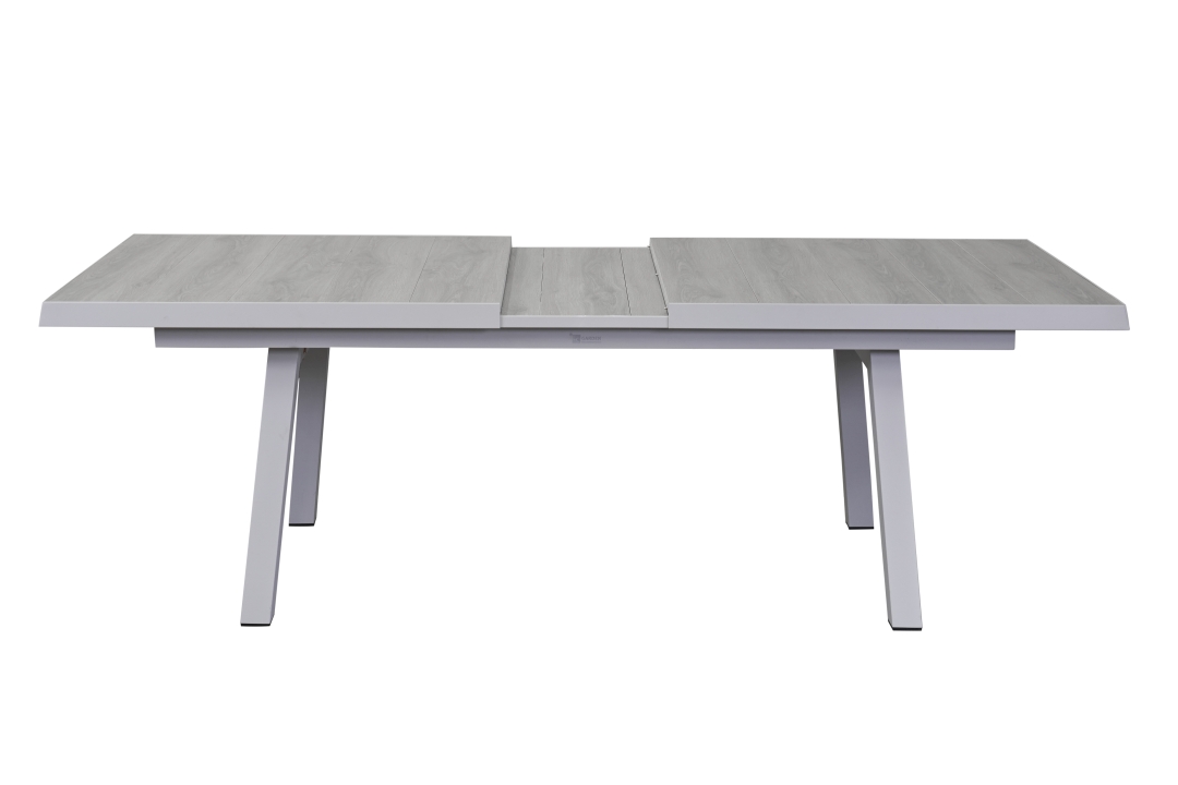 L.C. Wholesaler Ausziehtisch KERAMO ca. 200(260)x100cm mit Platte in Keramik easy grey