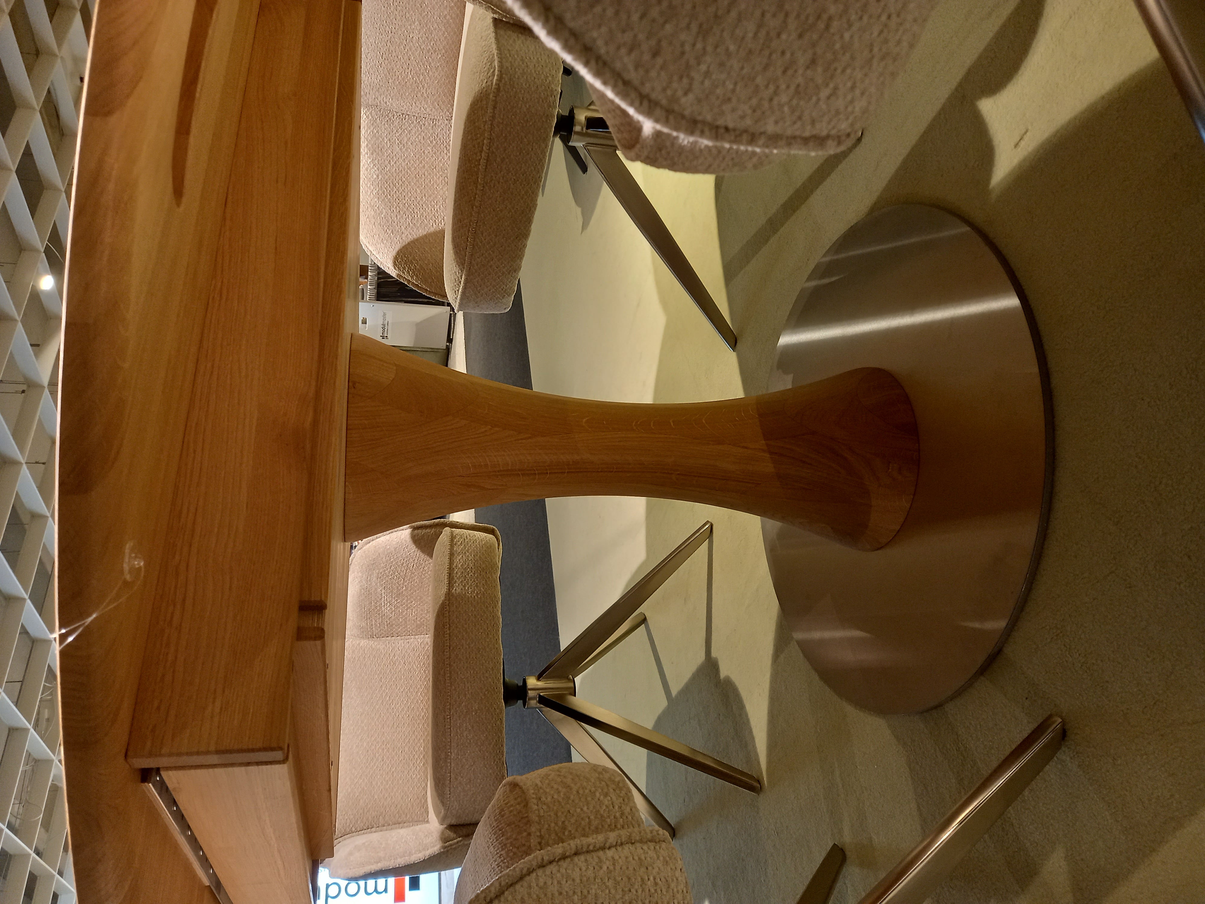 Wöstmann Esstisch RONDO ca. 115-165 cm in Wildeiche Natur-Effekt-Lack Wöstmann Esstisch RONDO ca. 115-165 cm in Wildeiche Natur-Effekt-Lack, Sperrholz, Holz, Innenarchitektur, Lampe, Tabelle