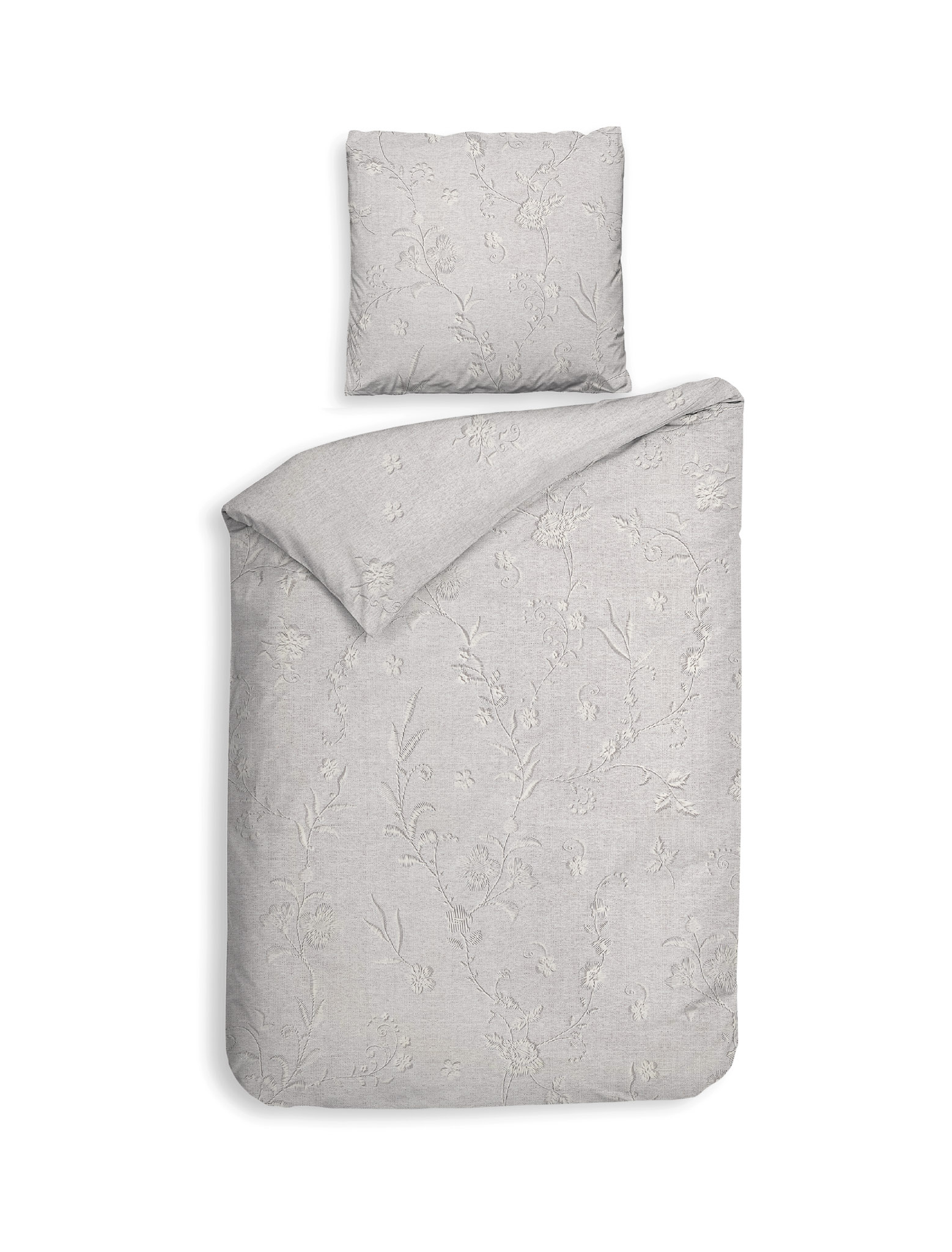 Heckettlane Bettwäsche ca. 155x220cm in Farbe Grey