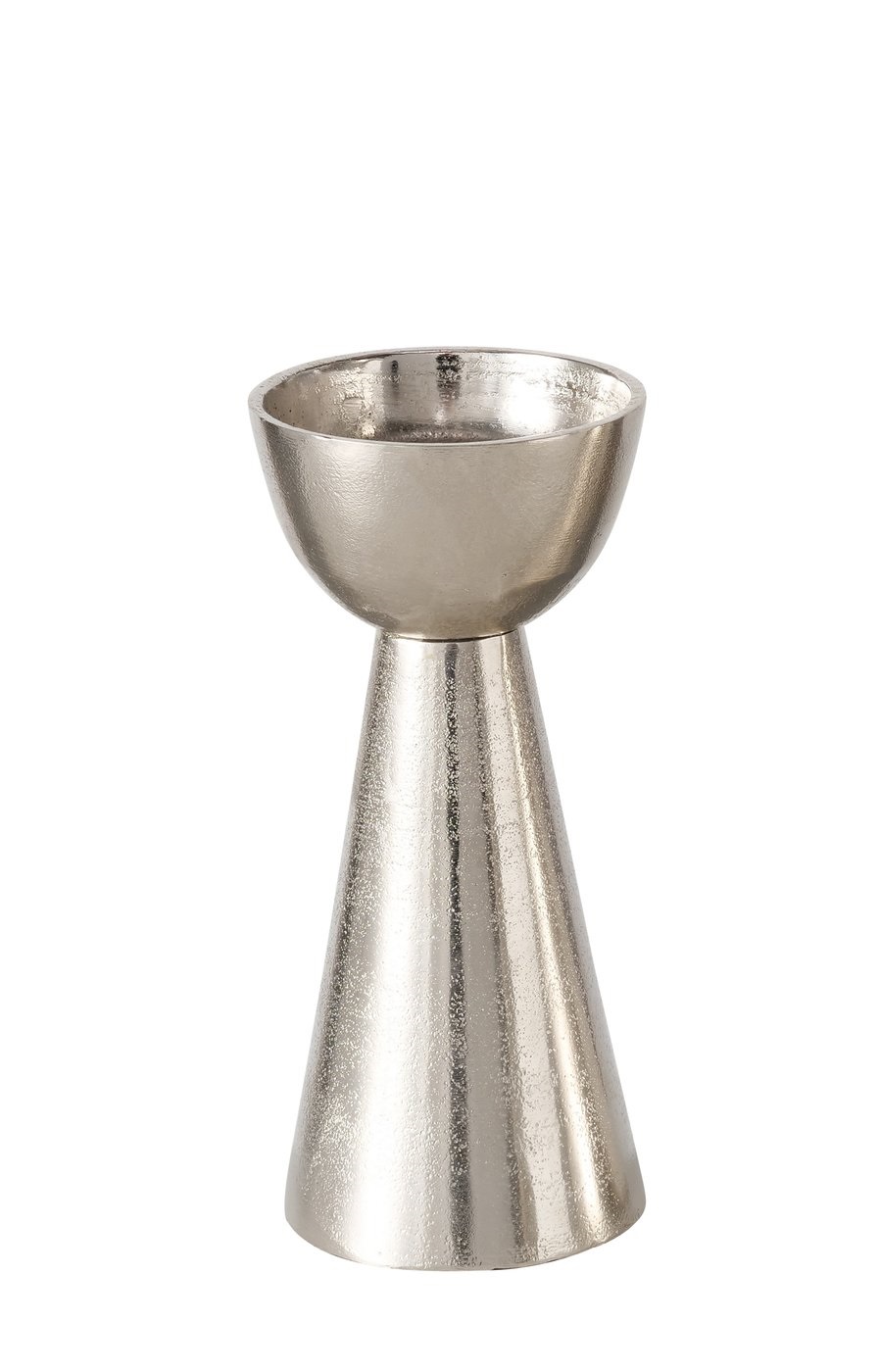 Boltze Kerzenleuchter Valosi ca. 19cm in Farbe Aluminium vernickelt silber
