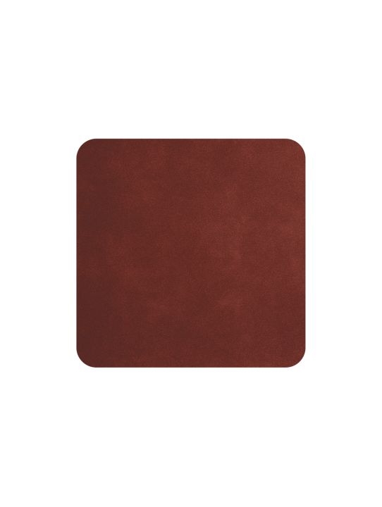 ASA Selection 4er-Set Untersetzer Soft Leather in Farbe rot