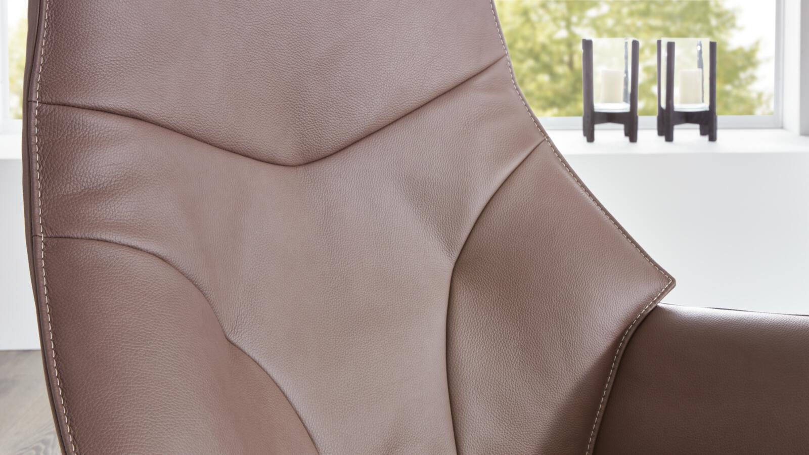 Himolla TV-Sessel 7937 in Leder Longlife rustika kokos , Kissen, Dekoration für Zuhause, Mobiliar, Stuhl