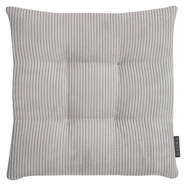 Magma Heimtex Stuhlkissen INGA ca. 35x35cm in Farbe grau, kissen, kissenbezug, cord, gabardine, gestreift