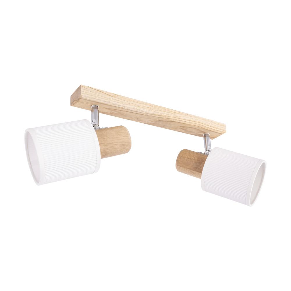 Spot Light Deckenleuchte Lorios ca. 21x10x37cm in Eichenholz/Weiss