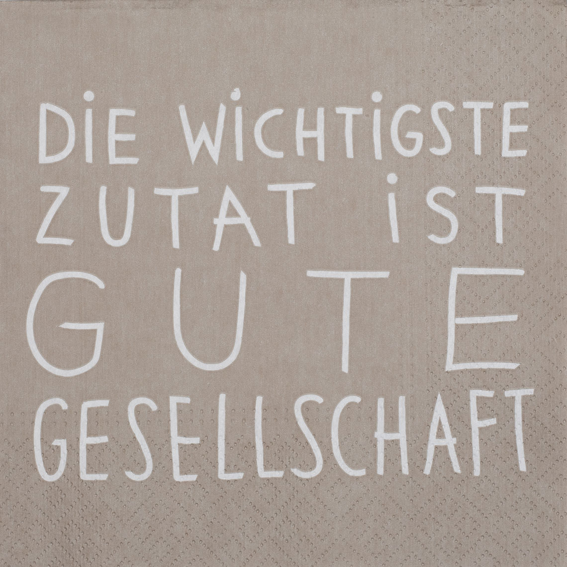 Serviette Die wichtigste Zutat, text-print, wallpaper, design, quote, handwritten