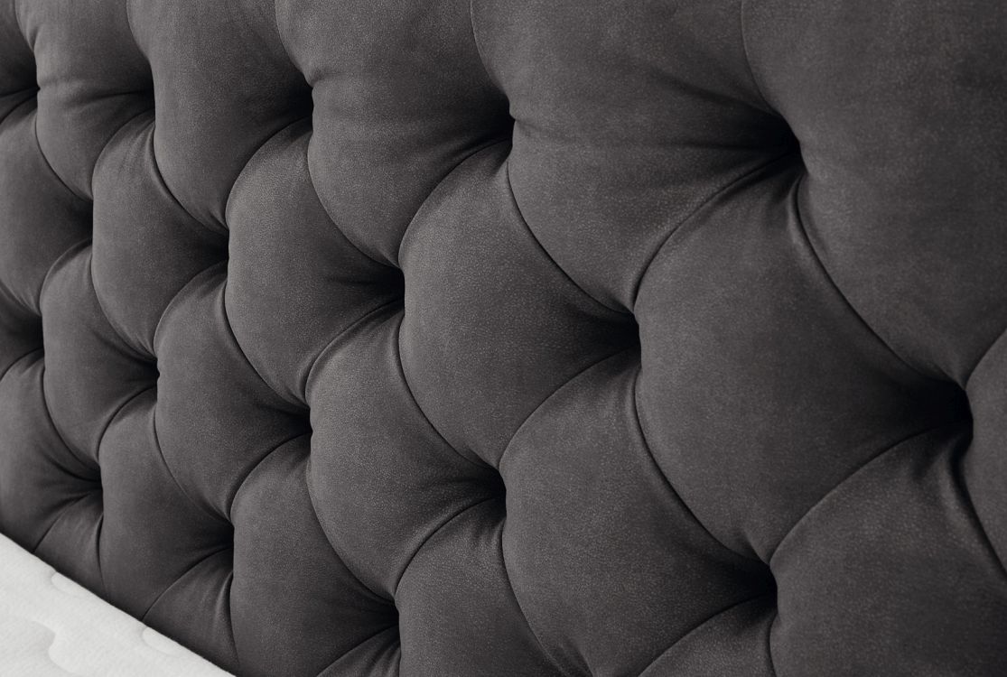 Jockenhöfer Boxspringbett Marilyn Mix in anthrazit ca. 180 x 200 cm