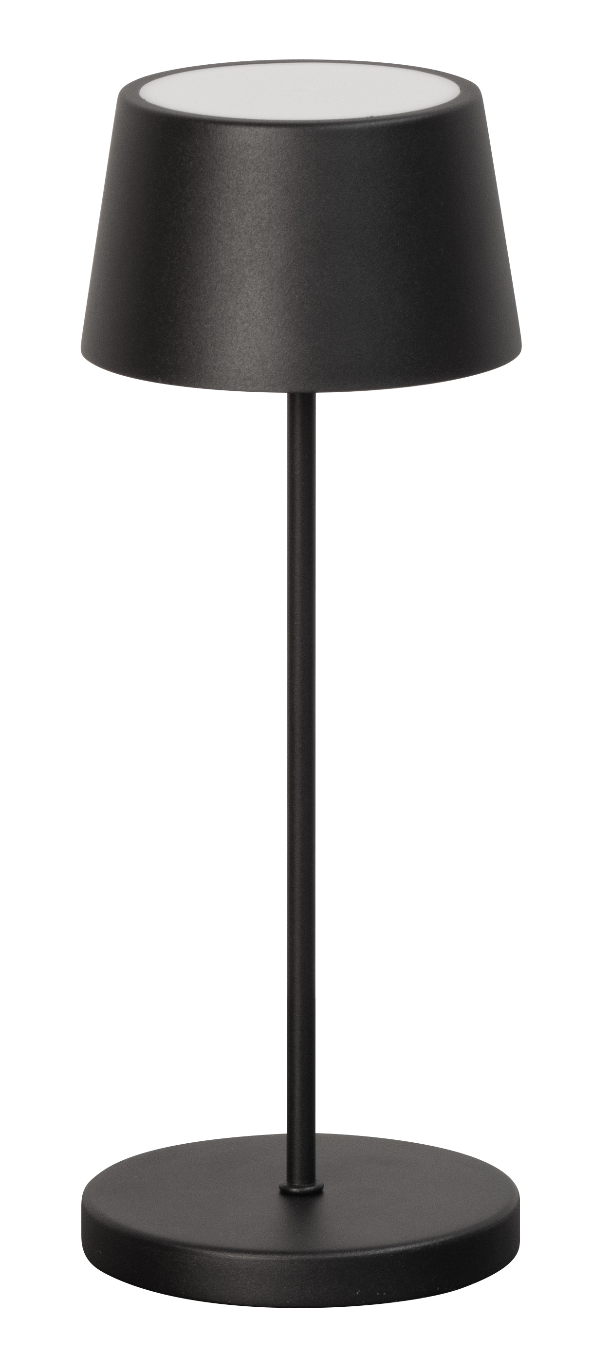 FH Lighting LED-Tischleuchte ASENA PRO in Metall sandschwarz, Lampe, Lampenschirm, Tischlampe