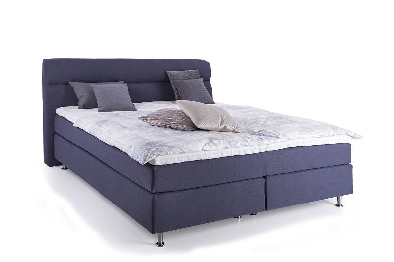 Breckle Boxspringbett BOXSPRINGBETT III ca. 180 x 200 cm in Stoff 5087 blau