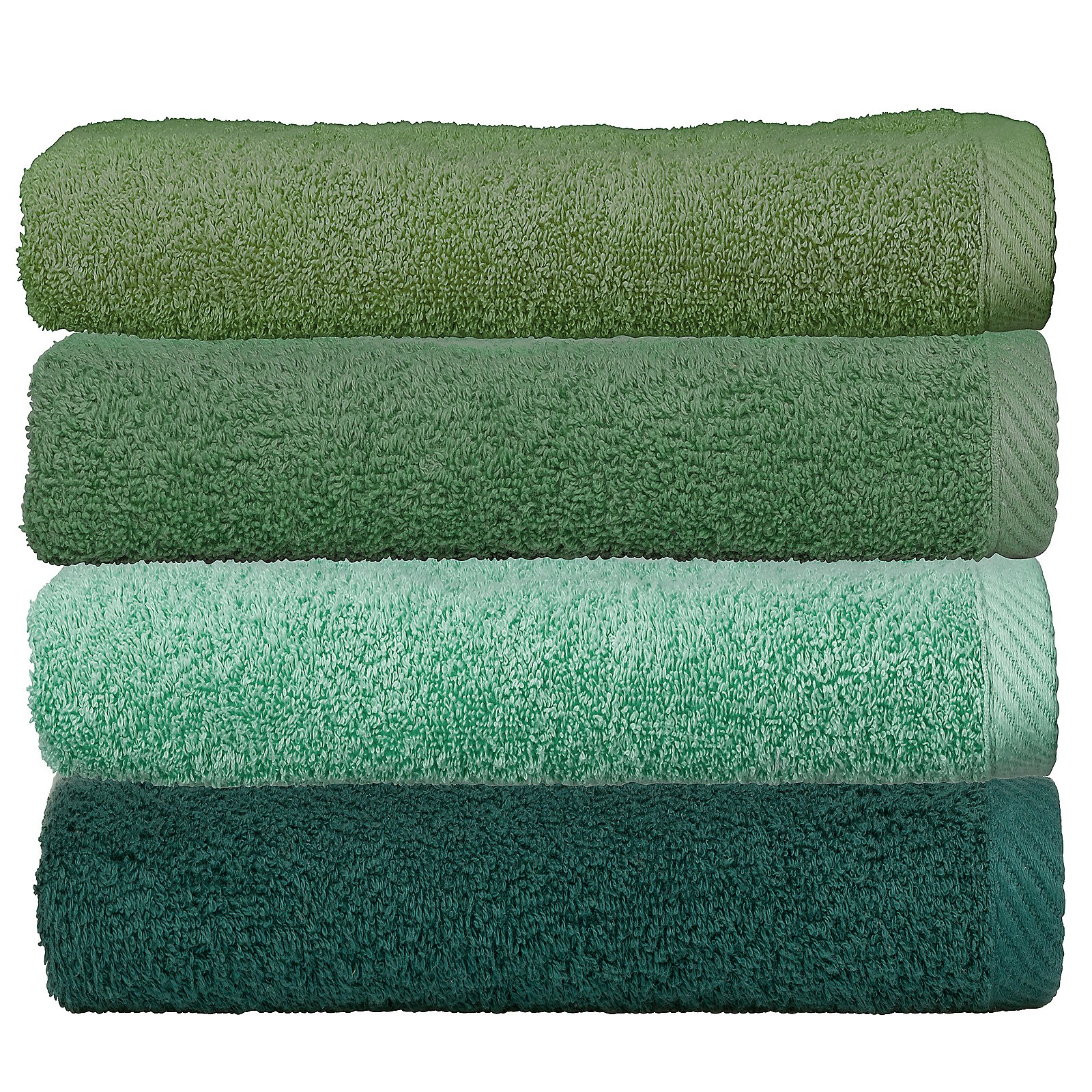 Kela Handtuch LADESSA in Farbe Moosgrün, Handtücher, Badetuch, Baumwolle, Grün, Unifarben