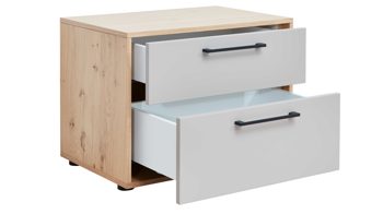 Interliving Luxus-Schlafzimmer IL 1023 ca. 180x200cm in Balkeneiche/Lack taupe