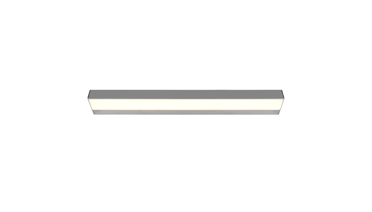 Trio LED-Wandleuchte ROCCO in chrom, Glas Acryl weiß