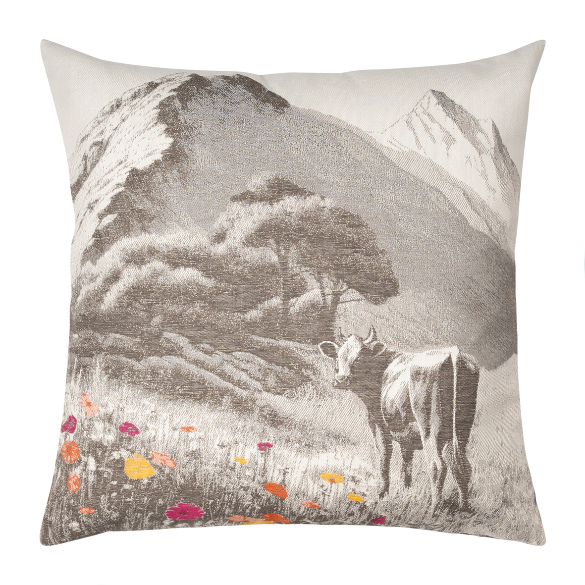 Pad Kissenhülle WILDFLOWER ca. 45x45cm in Farbe multi, Kissen, Kissenbezug, Wandkissen, Gehäuse Muster, Landschaftsdesign