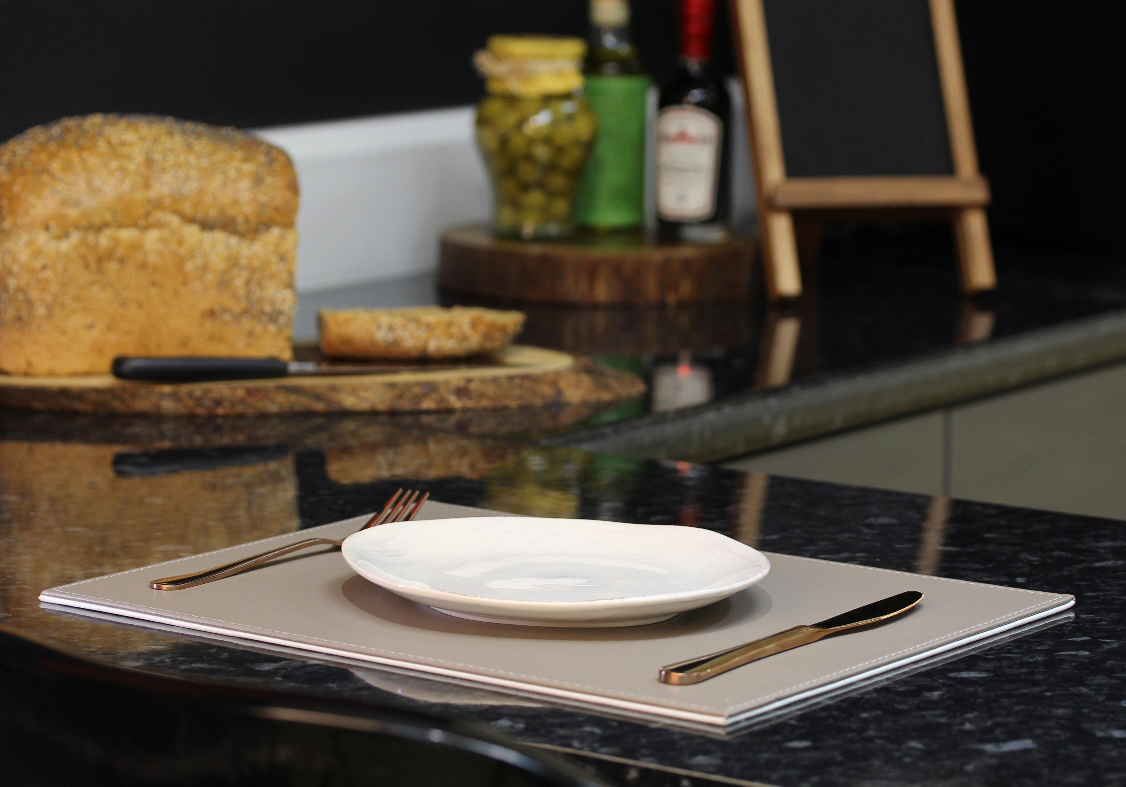 Profino DUO - Platzset rechteckig, taupe/weiß Profino DUO - Platzset rechteckig, taupe/weiß