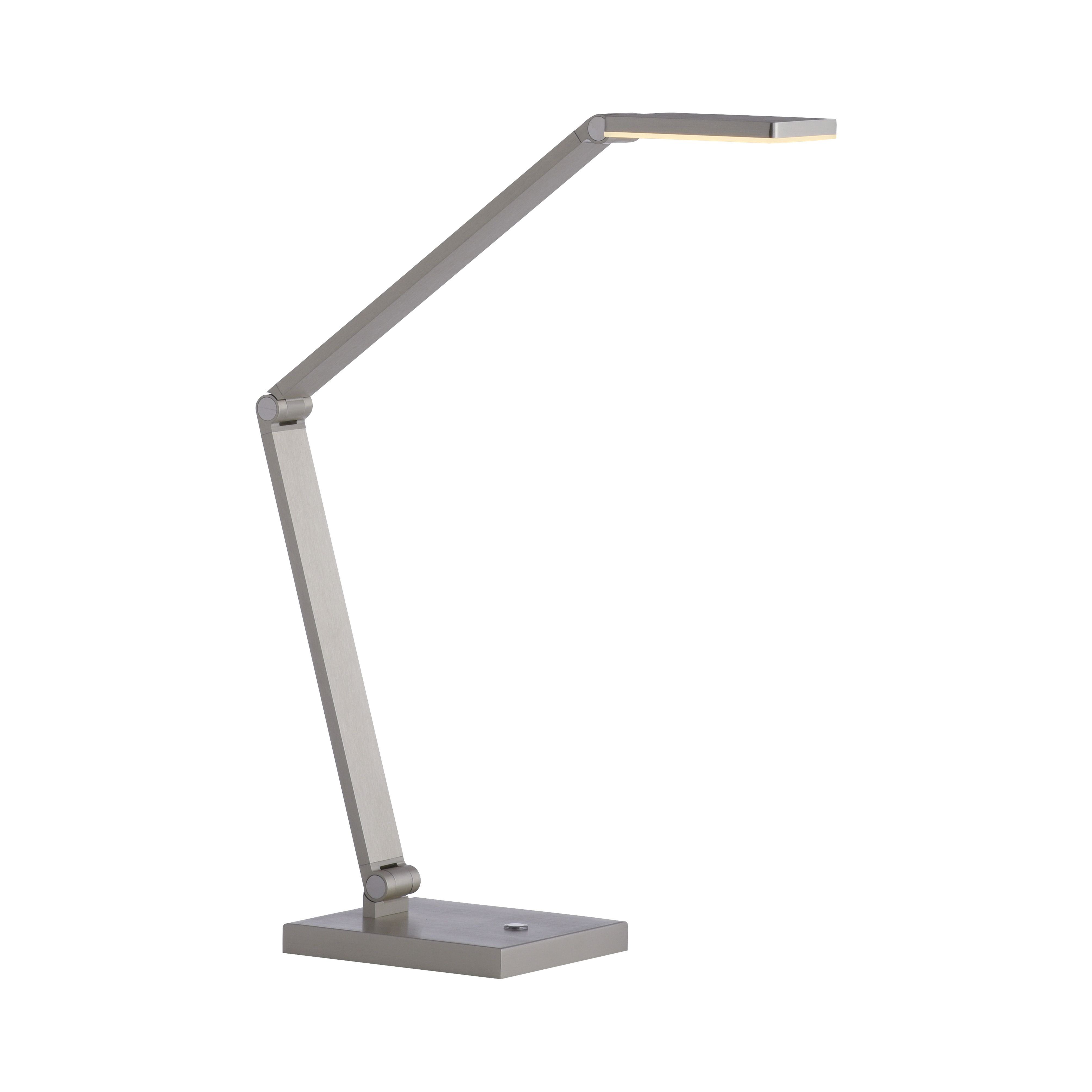 Paul Neuhaus LED-Tischleuchte SAMSKY 1-flammig in Farbe stahl, Tischleuchte, Schreibtischleuchte, LED-Leuchte, metallisch, verstellbar