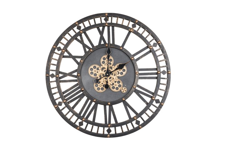 Globo Wanduhr WANDUHR B992304 in Farbe Metall, Holz Wanduhr B992304 in Metall