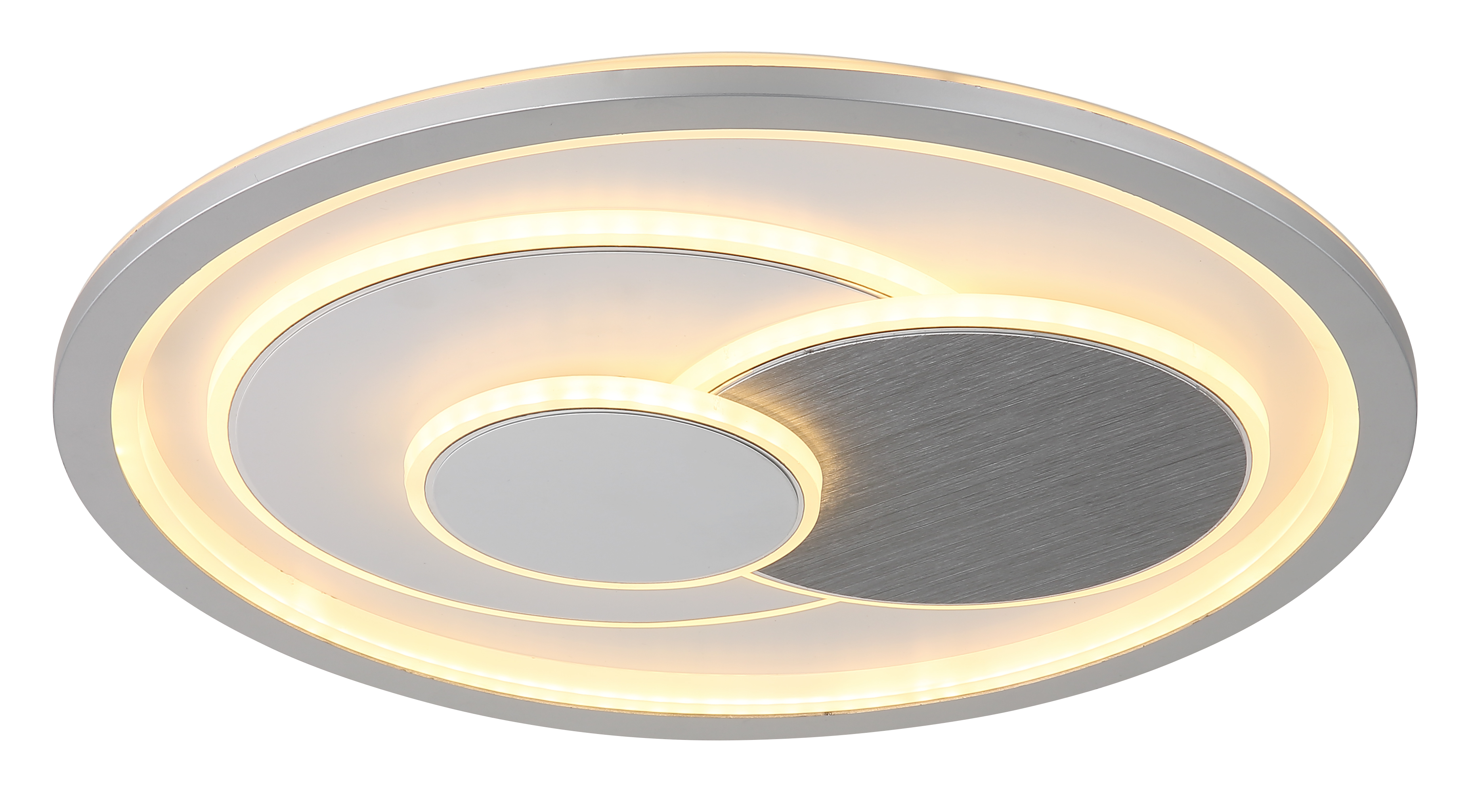 LED-Deckenleuchte in Fb. Weiß Matt, deckenleuchte, led, ringlampe, stahl, aluminium