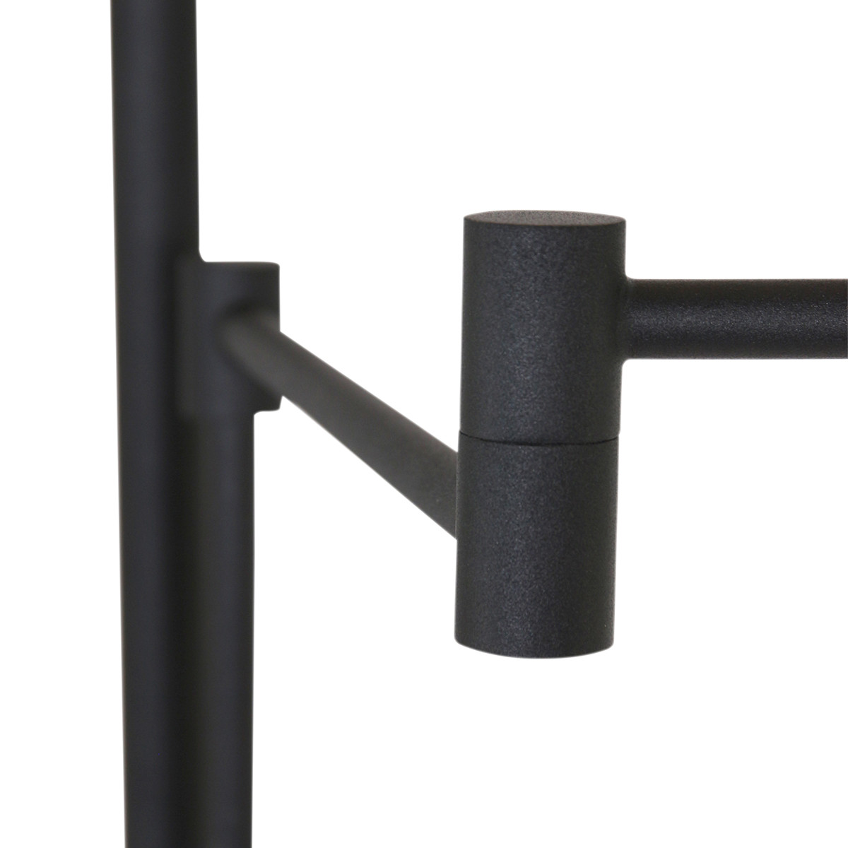 Steinhauer LED-Stehleuchte TUROUND 2-flammig in Farbe Schwarz/Rauchglas