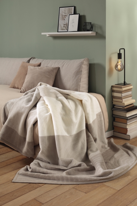 Biederlack Decke ca. 150x200cm in Farbe Feel Modern Biederlack Decke ca. 150x200cm in Farbe Feel Modern, Decke, Dekoration für Zuhause, Leinen, Fotorahmen