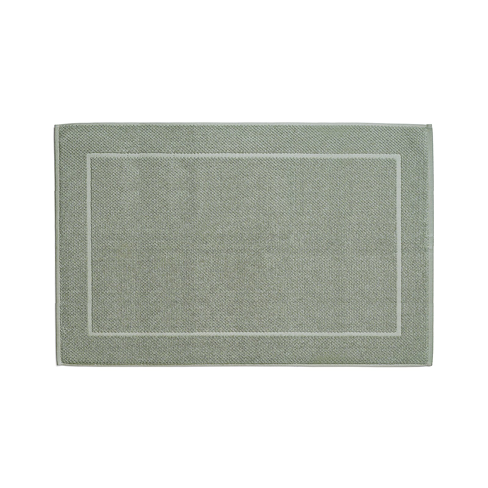 Kela BADVORLEGER LAVINIA in Farbe Hellgrau, Tuch, Tischdecke, Seersucker, Grün, Rectangle