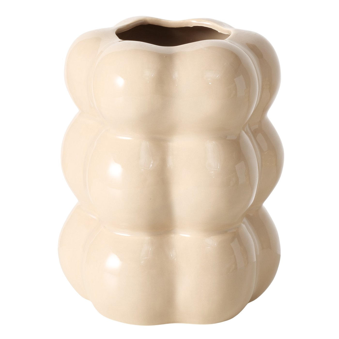 Boltze Vase Lumina in Farbe Porzellan braun