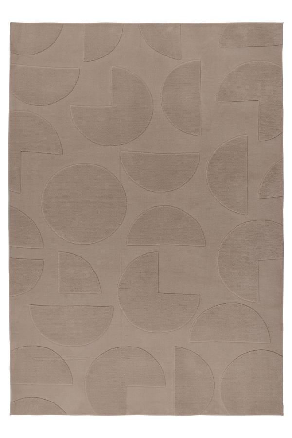 Webteppich FOCUS ca. 120x170cm in Farbe taupe Webteppich FOCUS ca. 120x170cm in Farbe taupe, teppich, flächenteppich, beige, geometrisch, muster