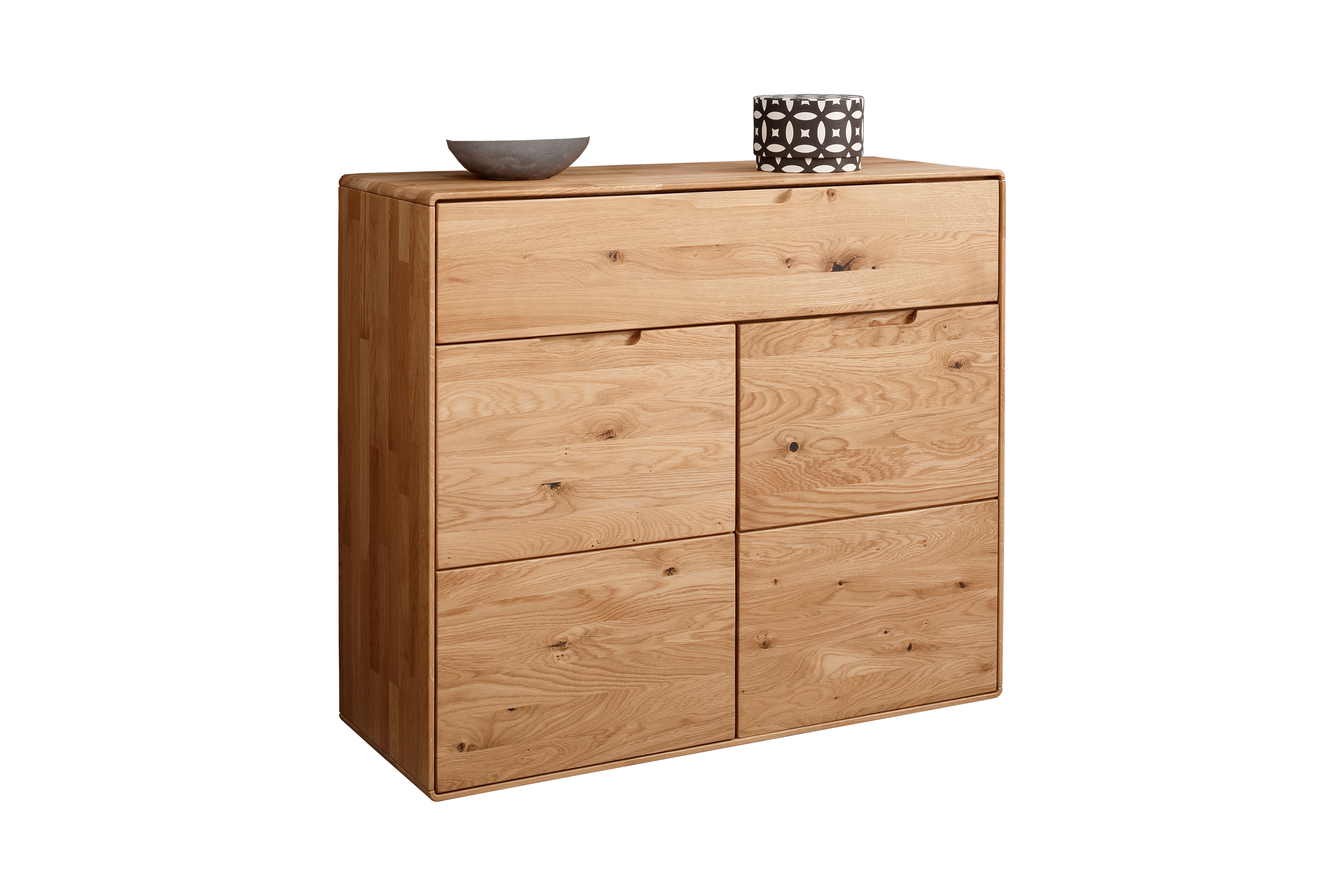  // Kommode II // Wildeiche massiv geölt // ca. B100 H91 T40 cm // mit Soft-Close Funktion // abgerundete Kanten, Kleiderschrank, Kommode, Holz, Eiche, Schubladen