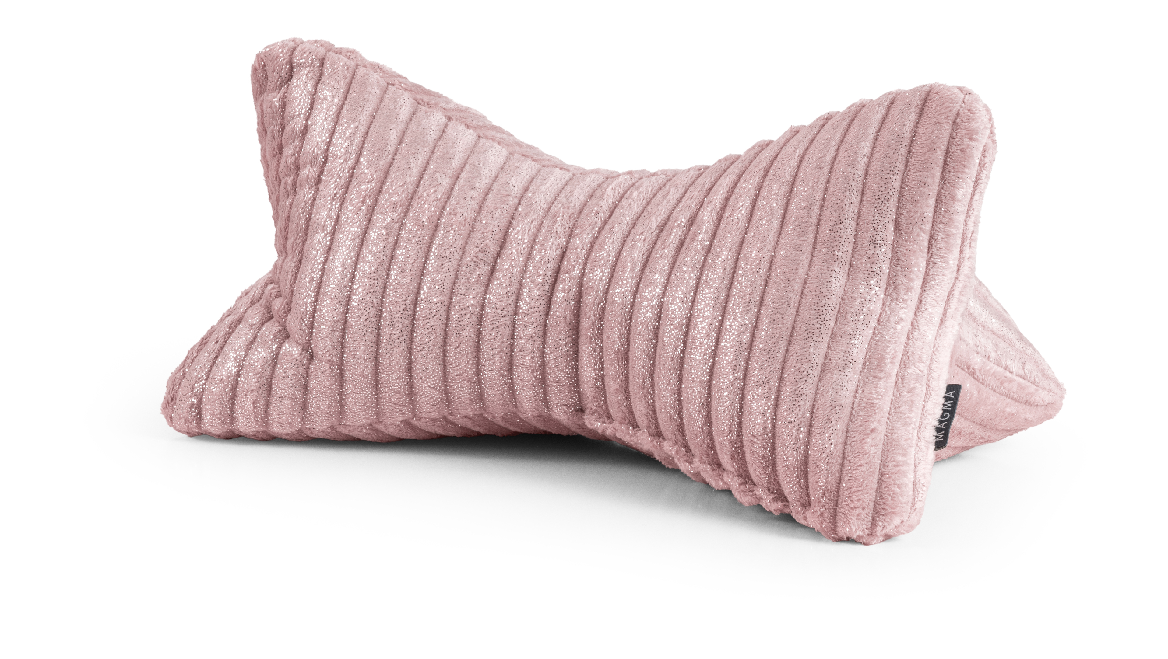 Magma Heimtex Leseknochen Silencio 42x22cm SILENCIO in Farbe Rose, Kissen, Samt, Rippe, Rosa, Kissenbezug
