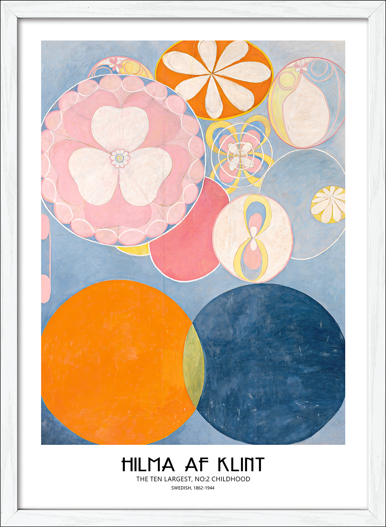 PRO ART Framed-Art Scandic Living 75x55cm Af Klint The Ten Largest No 2