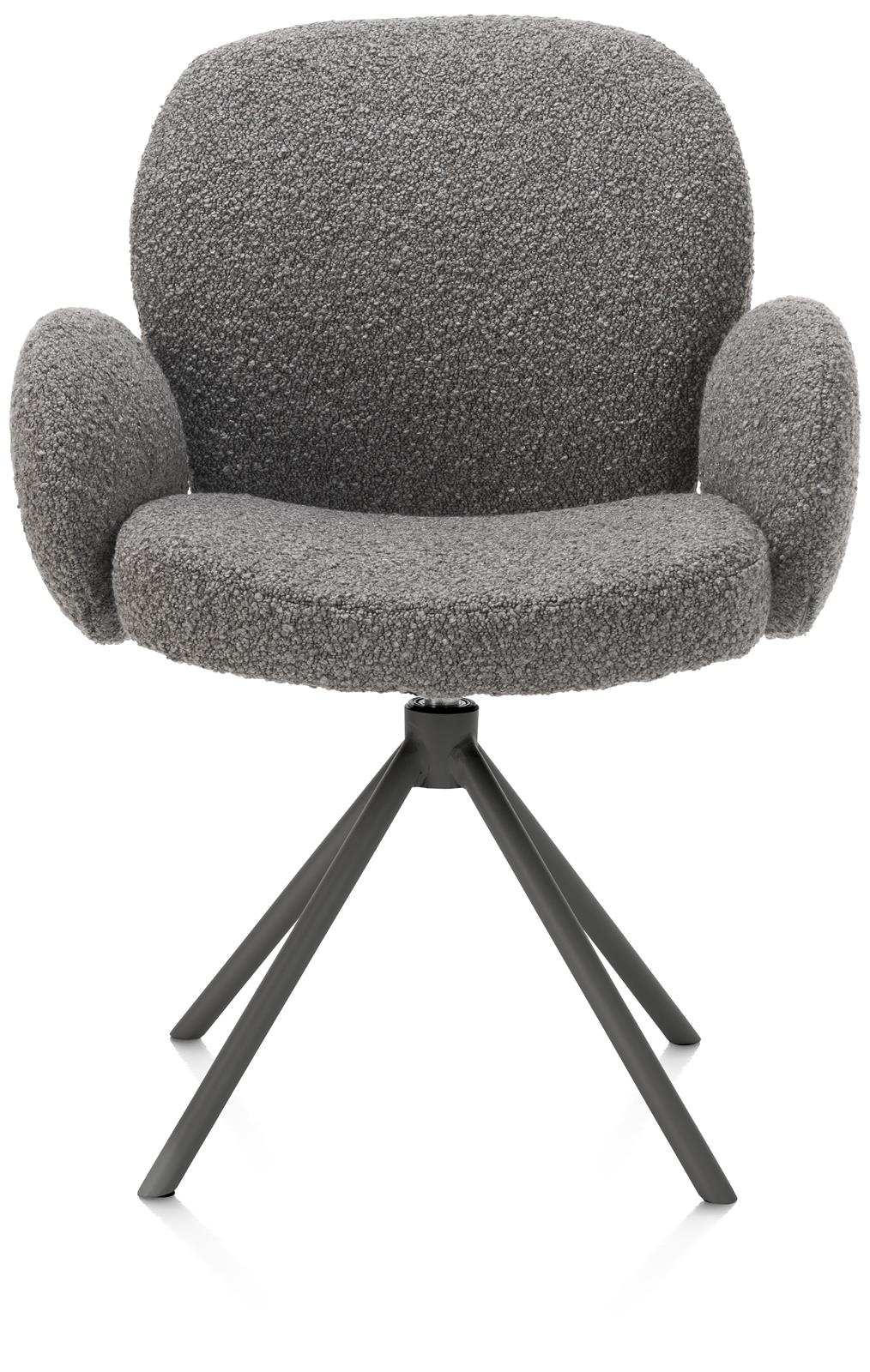 XOOON Armstuhl JAXON ca. B66 H85 T63 cm in Stoff Brioni leber