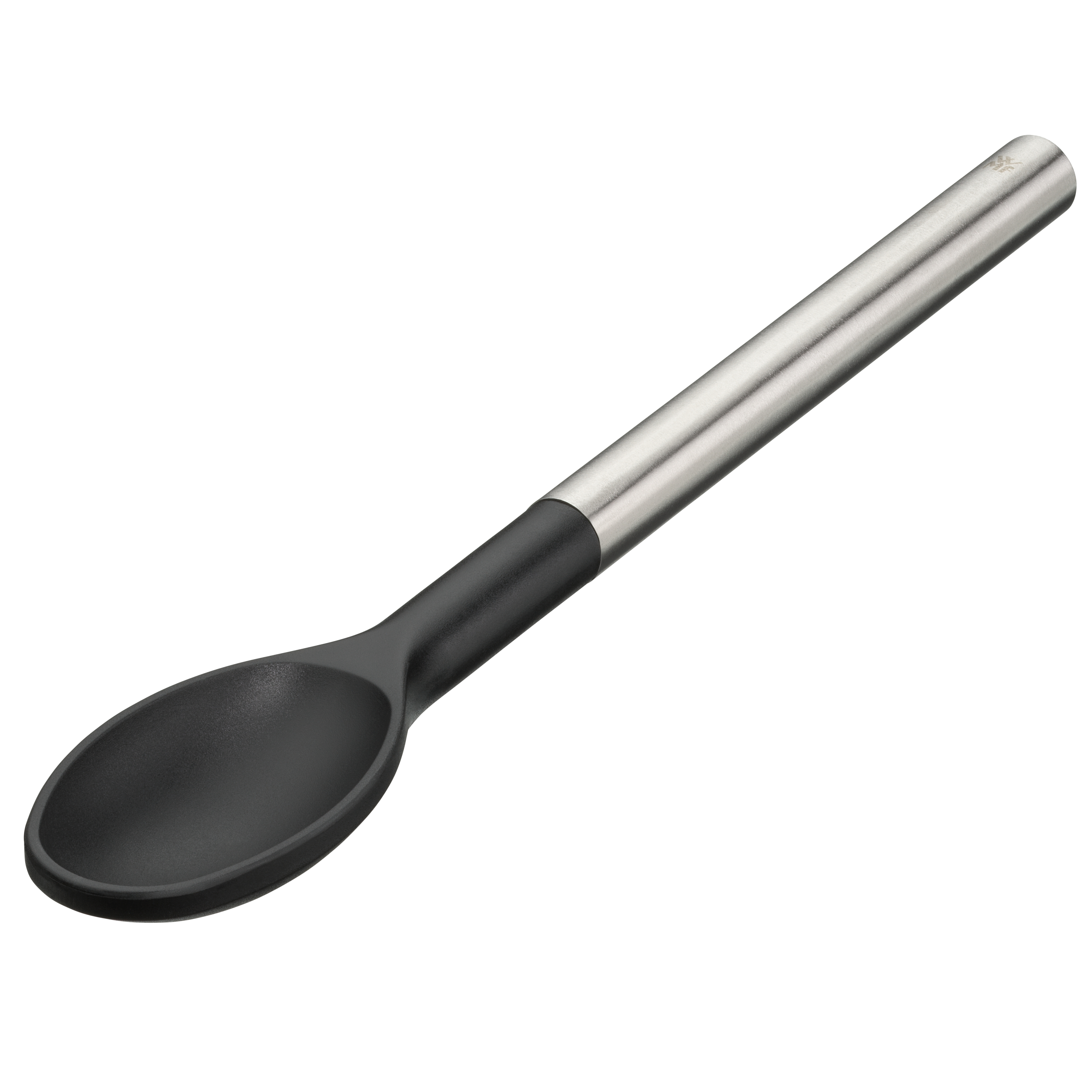 WMF Gourmet Kochlöffel in Edelstahl/schwarz WMF Gourmet Kochlöffel in Edelstahl/schwarz, Löffel, Küchenlöffel, Edelstahl, Silikonkopf, Servierlöffel