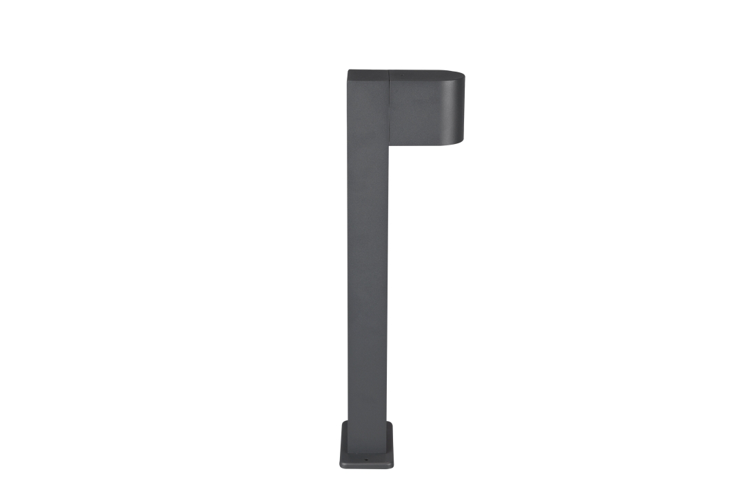 Trio Pfosten ROYA 1-flammig in Farbe anthrazit, Metall Nickel matt Trio Pfosten ROYA in anthrazit, Metall Nickel matt