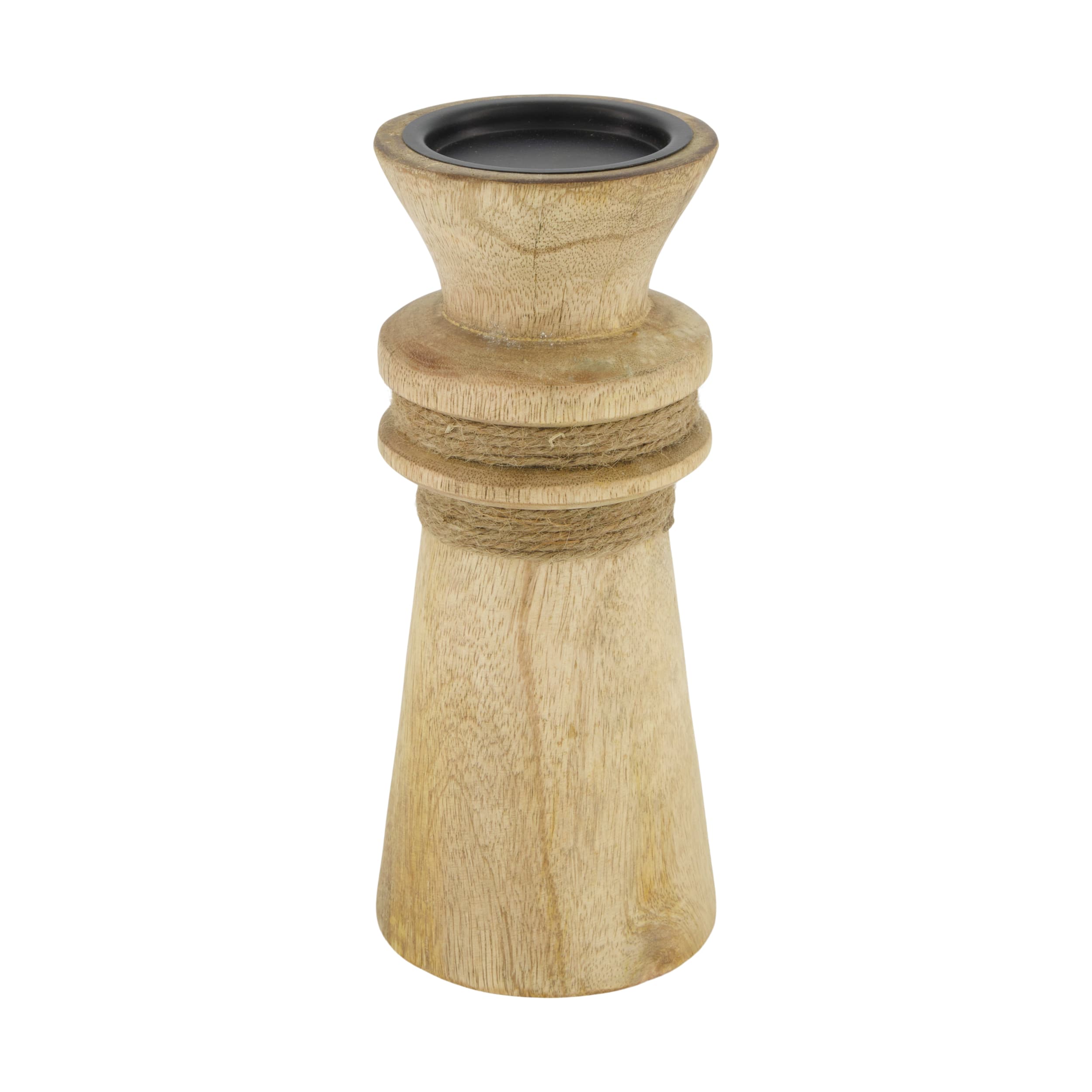 Dijk Natural Collections Kerzenhalter in Farbe natur/schwarz, Krug, Töpferei, Schach, Spiel