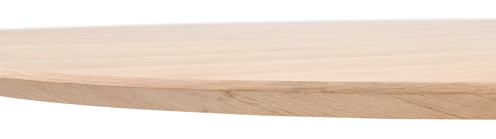 Henders & Hazel Esstisch CALETTA ca. B150 H77 T150 cm in Eiche furniert lackiert, holz, runder-tisch, plattenkante, naturholz, holzfurnier