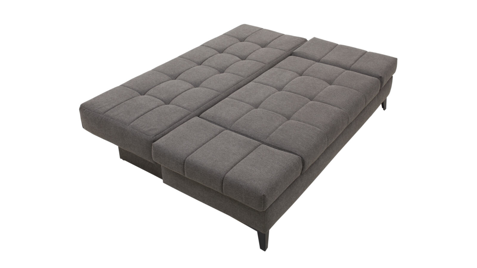 Restyl Schlafsofa Talia ca. 200x90x102cm in Stoff komplett grau