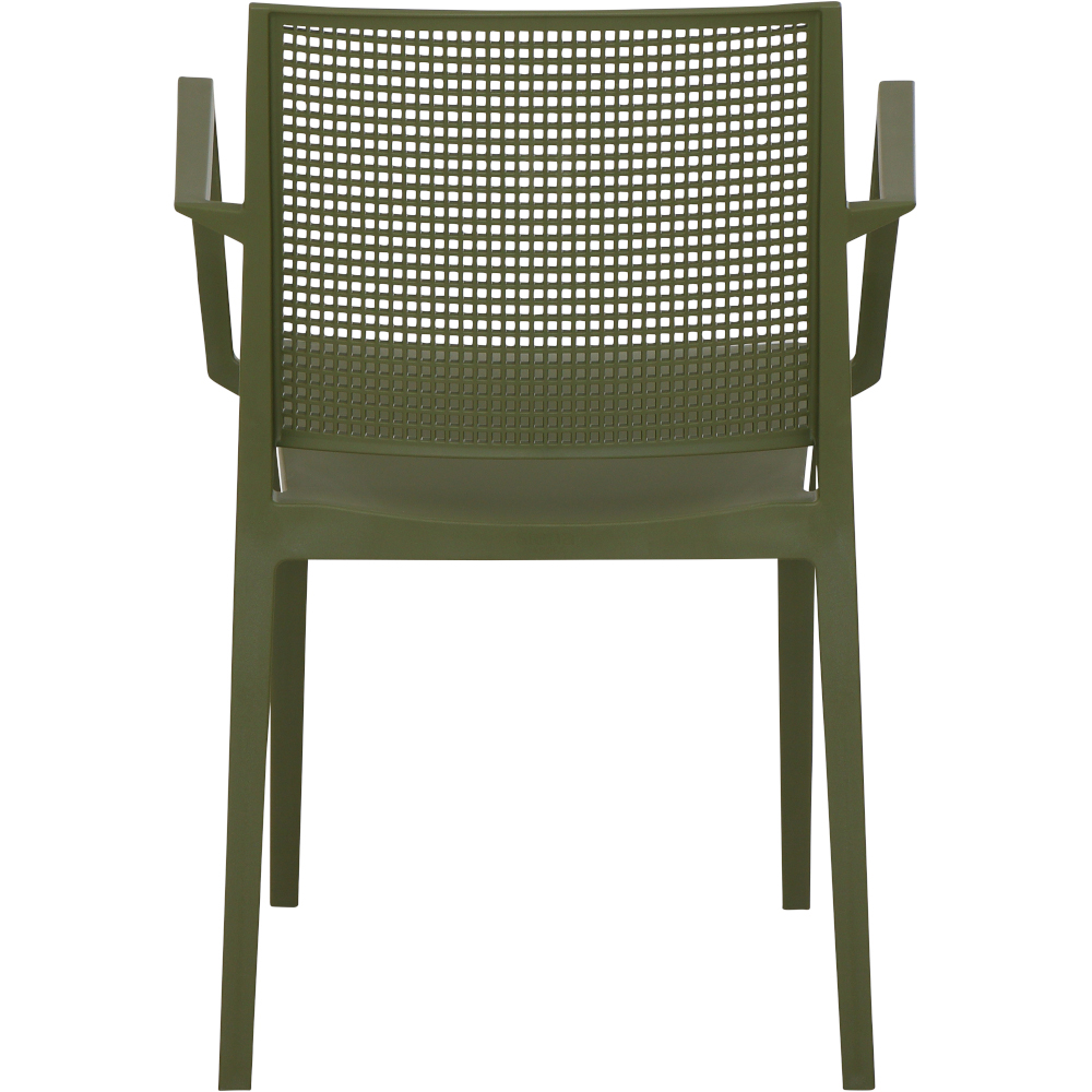 Gautzsch Stapelsessel SQUARE in Kunststoff olive