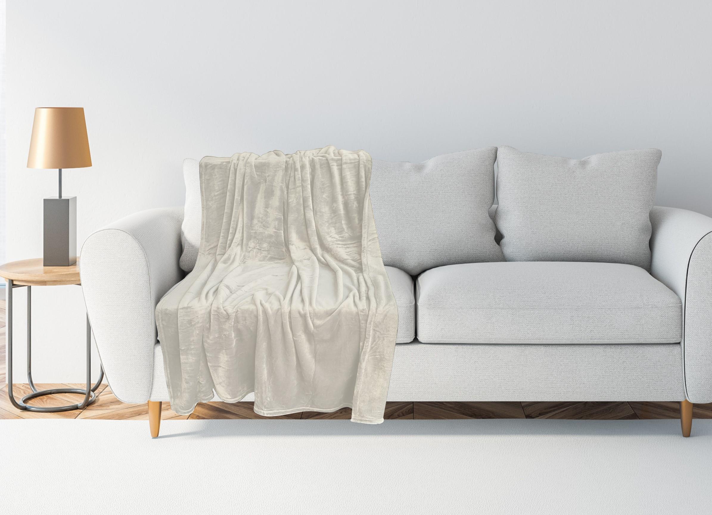 Wohndecke, ca. 150x200cm Cozy in creme Wohndecke, ca. 150x200cm Cozy in creme