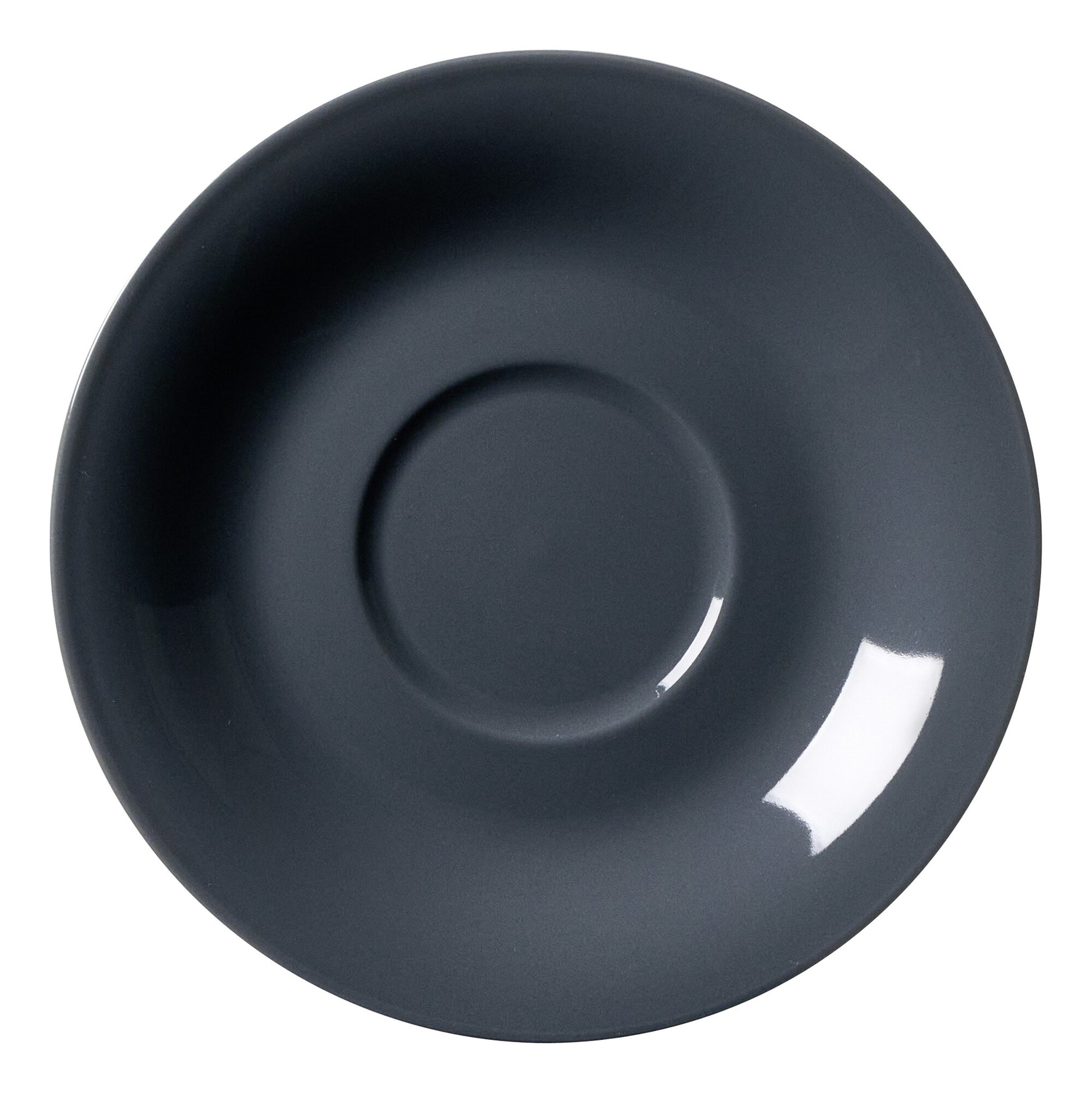 Ritzenhoff & Breker Jumbo-Untertasse 17cm DOPPIO aus Porzellan anthrazit Ritzenhoff & Breker Jumbo-Untertasse 17cm DOPPIO aus Porzellan anthrazit