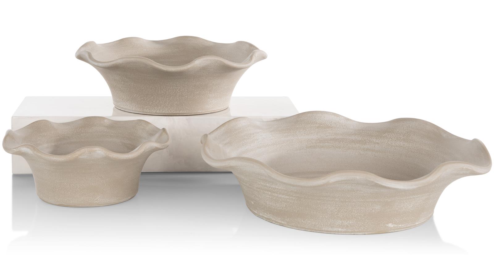 Coco Maison Schale Wave D35cm 50510BEI 