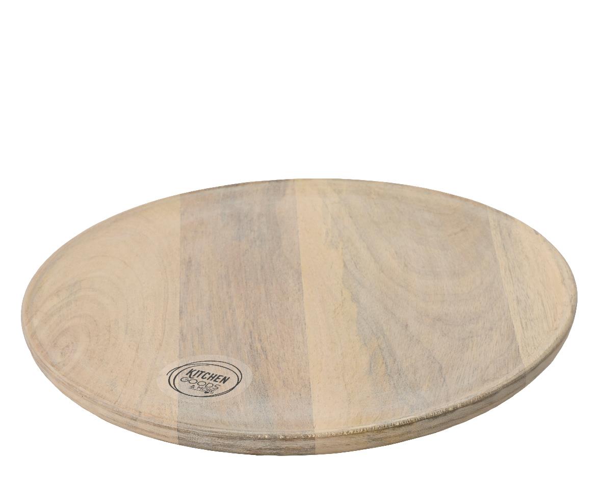 Kaemingk Teller Mangoholz blond 608760 ca. B30 H30 cm, D30 cm in , Moebel, Tabelle, Kaffeetisch