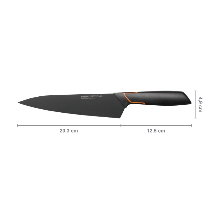Fiskars Kochmesser EDGE 19cm in Farbe Black
