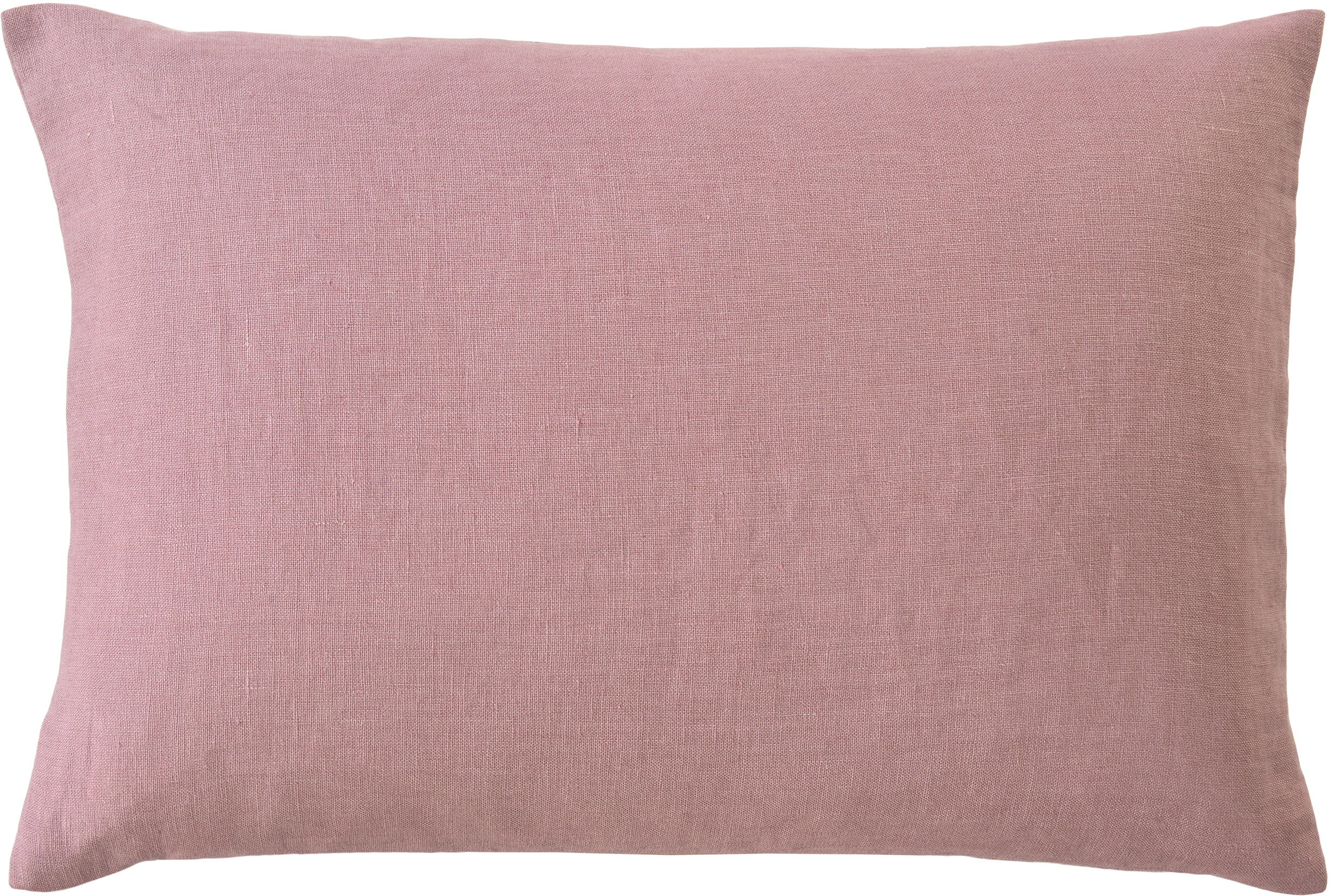 Sander Kissenhülle LINEA ca. 34x50cm in Farbe mauve, Kissen, Kissenbezug, Rosa, Leinen, Textur