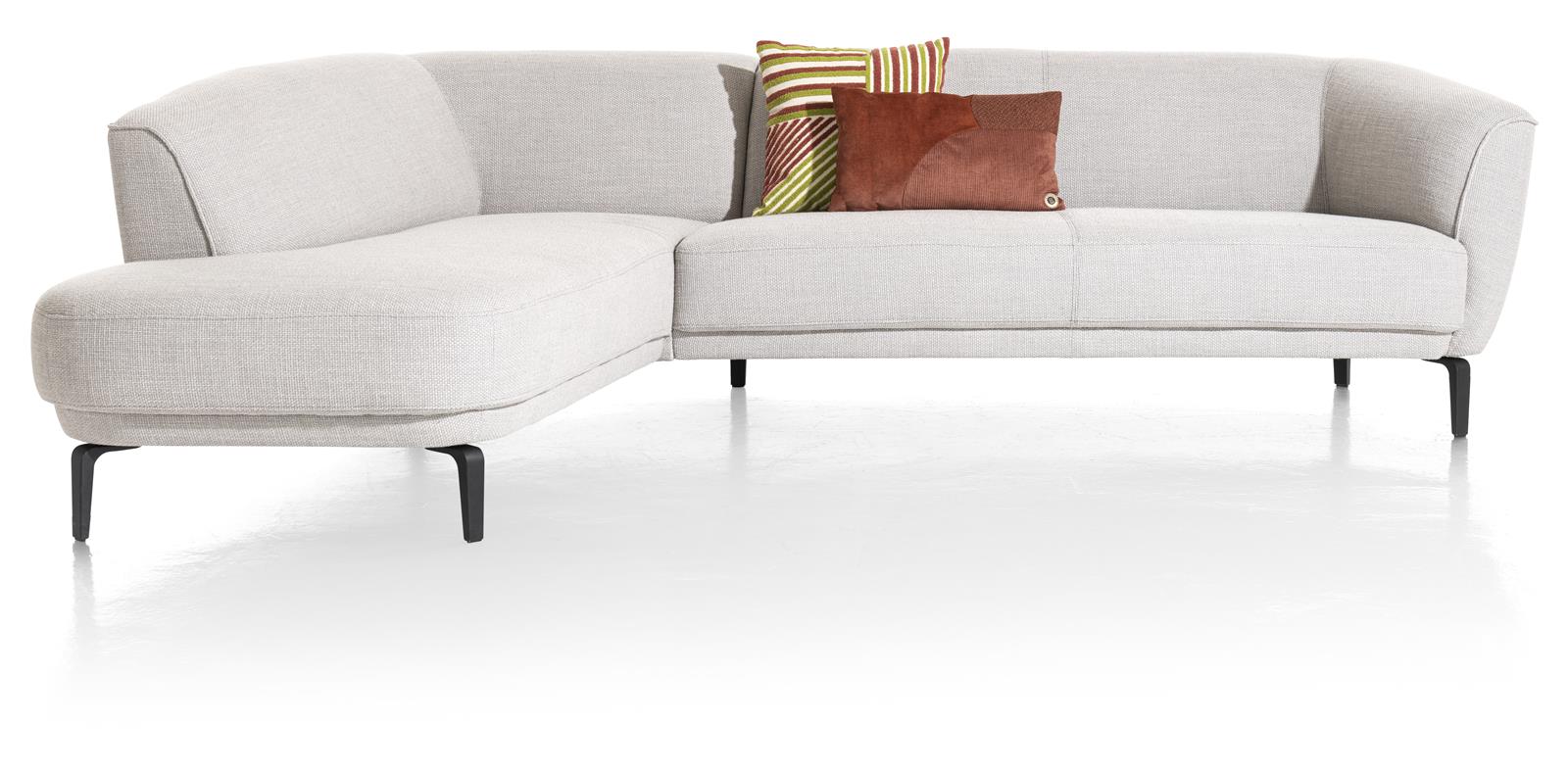 XOOON Polsterecke Brooks ca. 190x272cm in Stoff Vito kiesel