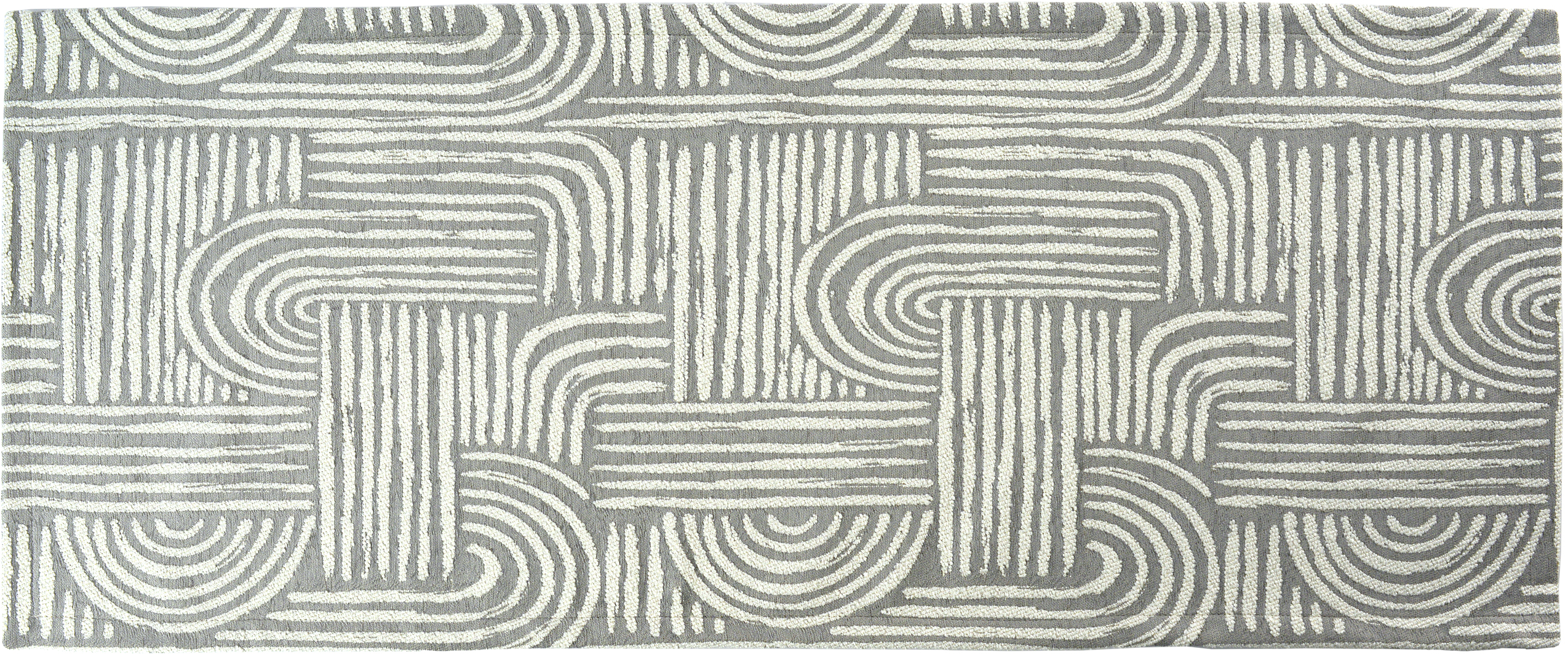 Sander Tischläufer ARCUS ca. 40x100cm in Farbe silver grey, teppich, matte, grau, geometrisches muster, textur
