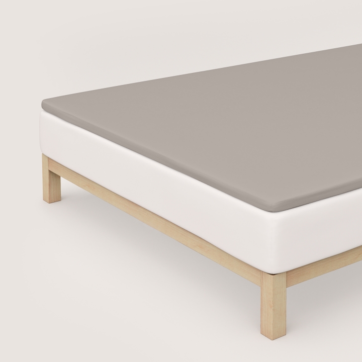 Schlafgut Pure Topper Spannbettlaken ca. 180x200-200x220cm in Farbe Sand Mid Schlafgut Pure Topper Spannbettlaken ca. 180x200-200x220cm in Farbe Sand Mid