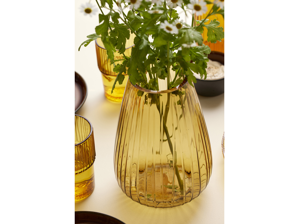 BITZ Vase 2,6 Liter in Farbe amber