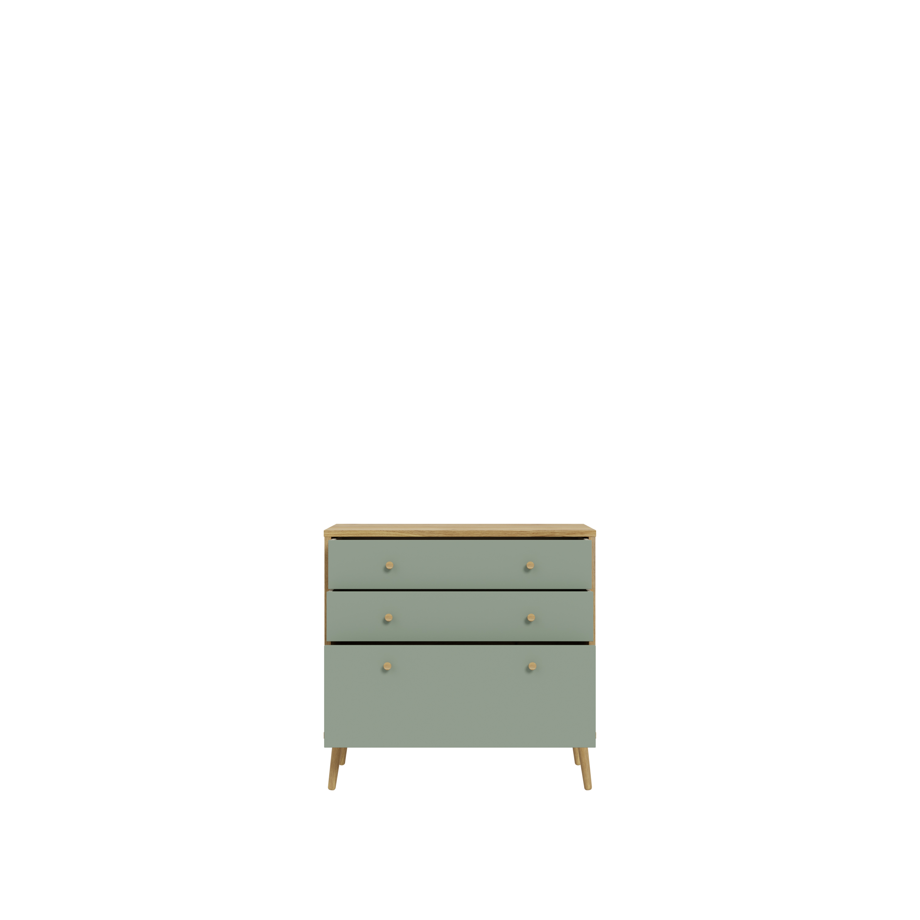 Forte Fabryki Mebli Kommode WHENUA in Mauvella Oak/Sage