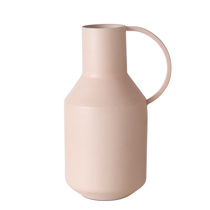 Boltze Vase Vaza, H 22 cm, VAZA in Eisen pulverbesch. hellrosa // Vase // Vaza // Eisen pulverbeschichtet // hellrosa // Höhe ca. 22 cm