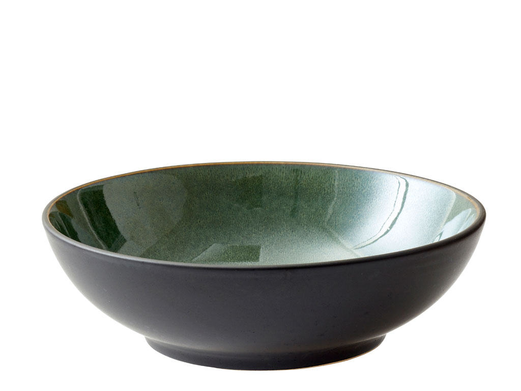 BITZ Salatschüssel 24 cm in Farbe schwarz/grün